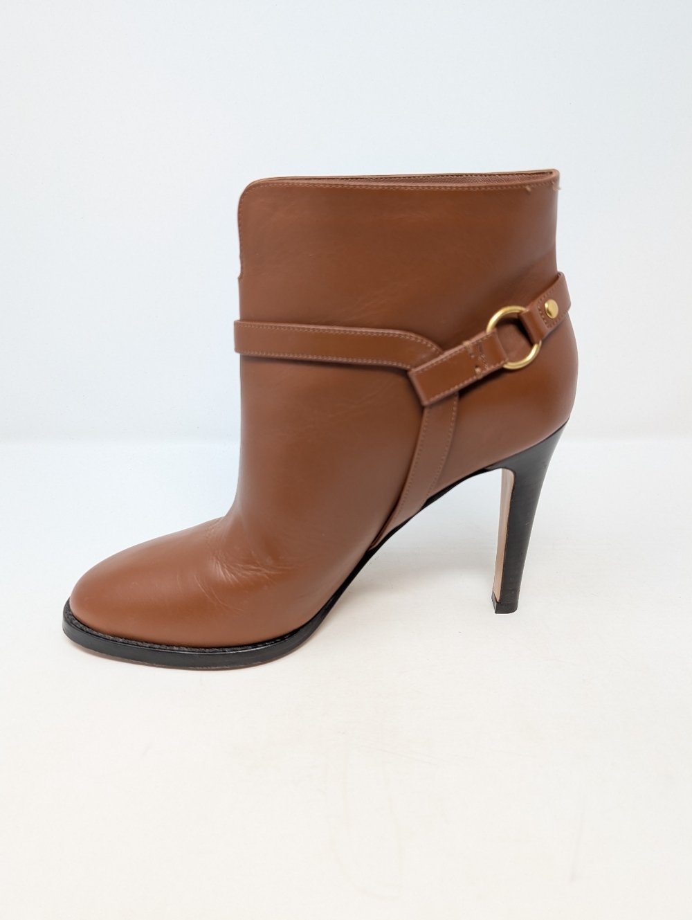 Valentino Garavani VLogo Brown Ankle Boots booties Size 37 - Picture 5 of 12